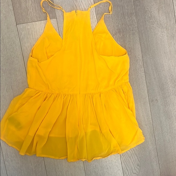 Express Yellow Asymmetrical Ruffled Camisole - Picture 4 of 6